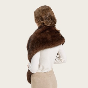Elegant Faux Fur <strong>Shawl</strong> for Women Soft Faux Fur Stole Scarf Women's Fuzzy <strong>Wrap</strong> for Winter <strong>Weddings</strong> and Daily Fashion - Product Image 2