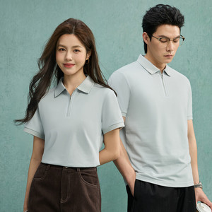 เสื้อโปโลแขนสั้นคอปกถักเรียบสีพื้นตัดกัน น้ำหนัก 195 กรัม เนื้อผ้าเย็นสบาย ต้านเชื้อแบคทีเรีย แบบยูนิเซ็กซ์ พร้อมโลโก้สั่งทำ - Product Image 3