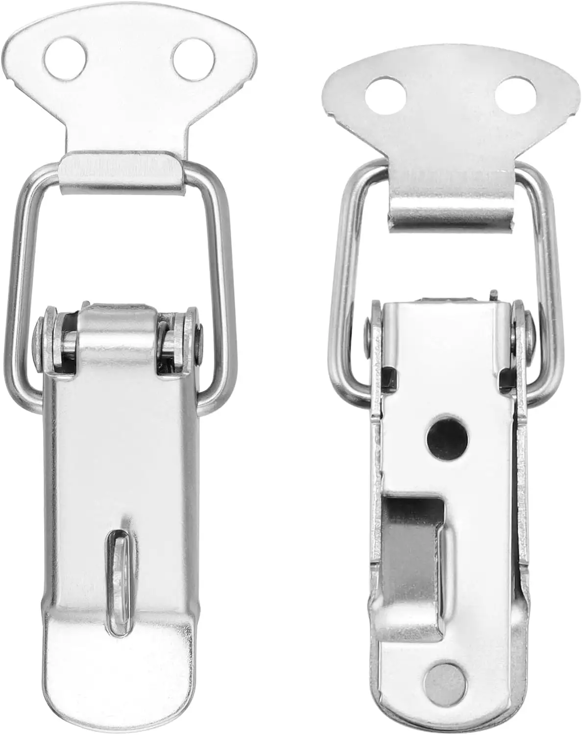 116mm Length Stainless Steel 304 Nickel Plated Toggle Latch Spring Loaded Box Clamp Latch