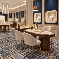 Mobilier de showroom pour bijouterie en gros, conception intérieure personnalisée pour magasin de détail et vitrine de présentation de bijoux pour bijouterie