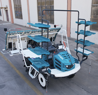 Transplanteuse de riz à 8 roues Jeegee 2ZG0-8DJ à haute vitesse et facile d'utilisation pour la plantation du riz avec une productivité élevée