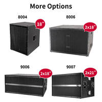 SUB 9006 2x18 pouces 7200W Caisson de basses actif haute puissance Haut-parleurs professionnels Équipement audio Double caisson de basses 18 pouces