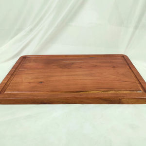 Tabla de Cortar Rectangular de Bambú (Pieza Única), Tabla de Cortar de Cocina Sostenible Apta para Lavavajillas para Carne (Bloque de Carnicero), Queso - Product Image 1