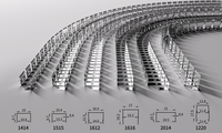 Clips de profil de montage flexibles accessoires pour luminaire à bande flexible néon led