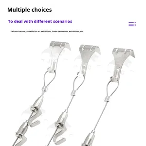 Stainless Steel Wire Rope Hanging Kit With Adjustable S <strong>Hook</strong> And Heavy Duty Hanging <strong>Hook</strong> For Industrial Suspension Systems - Product Image 4