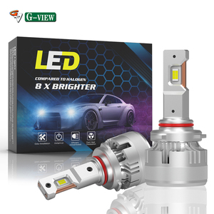 G-VIEW g18w 9005 9006 <span class=keywords><strong>LED</strong></span> Đèn pha <span class=keywords><strong>Kit</strong></span> 130 Wát 30000lm với 7035 Chip độ sáng cao chuyển đổi <span class=keywords><strong>Kit</strong></span> cho ô tô xe - Product Image 1