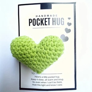 Cartes de vœux au crochet faites à la main en papier kraft tissé, rectangulaires, pour toutes occasions, pour exprimer l'amour, souvenir - Product Image 3