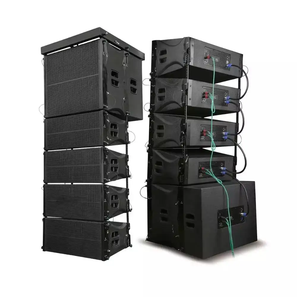 Pro Audio Dual 10 Inch Line Array Systeem Actieve En Passieve Indoor Outdoor Show Pro Audio Sound System Line Array luidsprekers