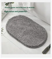 Tapis de sol ovale en chenille de style européen minimaliste