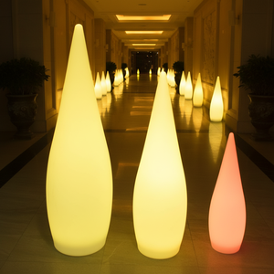 Lampadaires LED à lumière variable pour l'extérieur <span class=keywords><strong>lampadaire</strong></span> lumineux en forme de goutte d'eau pour la décoration de la cour et du jardin de l'hôtel et du restaurant - Product Image 3