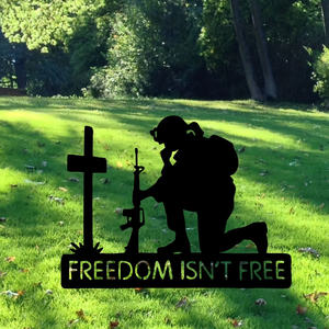 Statue <span class=keywords><strong>en</strong></span> fonte Art Déco patriotique de soldat pour la décoration de jardin du 4 juillet et du Jour de l'Indépendance - Product Image 3