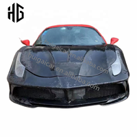 Nouvelle arrivée pour 458 mise à niveau vers 488 Msy Style fibre de verre avant lèvre menton pare-chocs Spoiler moteur capot Kit de carrosserie pour Ferrari 458