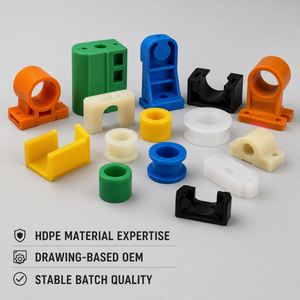 ผู้ผลิตชิ้นส่วนพลาสติก HDPE แบบฉีดขึ้นรูป บริการขึ้นรูปพลาสติกแบบ OEM สำหรับการผลิตชิ้นส่วนโครงสร้างอุตสาหกรรม - Product Image 1