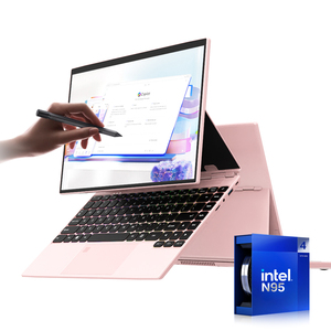 แล็ปท็อปสตูดิโอขนาด 14 นิ้ว คุณภาพสูง ราคาโรงงาน ใช้ Intel N95 Quad-Core หน้าจอสัมผัส คีย์บอร์ดภาษาอังกฤษแบบมีไฟพื้นหลัง แท็บเล็ตพีซีสำหรับธุรกิจ - Product Image 2