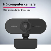 Kamera Web USB Mikrofon Webcam Mini Full HD 1080P untuk Laptop/PC 1920x1080 untuk Streaming Konferensi Video Siaran Langsung
