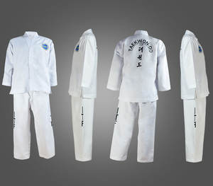 ชุดเทควันโดสำหรับนักเรียนทุกเพศทุกวัย ยี่ห้อไอทีเอฟ  พร้อมบริการปักโลโก้ตามแบบ  ดีไซน์แบบริบ - Product Image 4