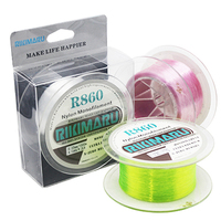 Senar Pancing Monofilamen Nylon Transparan Rikimaru R860, Tahan Gesekan, Kualitas Tinggi