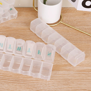 Venta al por Mayor de Pastilleros Portátiles de Plástico Personalizados de 7 Días, Tamaño de Bolsillo, para Viajes - Product Image 3