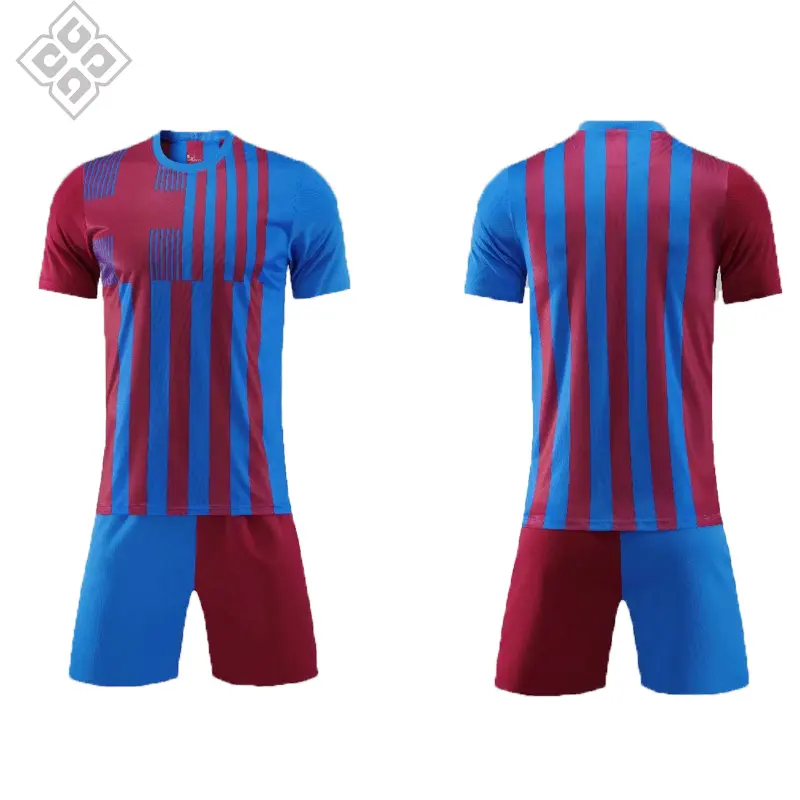 Vente en gros maillots d'uniformes de football personnalisés maillots de football maillot personnalisé cousu kit de football personnalisé pour hommes femmes Bo