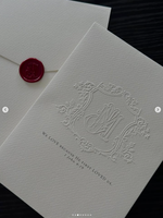 Cartes de luxe personnalisées en typographie, invitations de mariage haut de gamme, cartes postales texturées en relief, liste des invités, cartes de menu