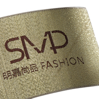 Etiquette de vêtements tissée avec logo privé personnalisé Etiquettes de marque de vêtements Etiquette de vêtement pour vêtements