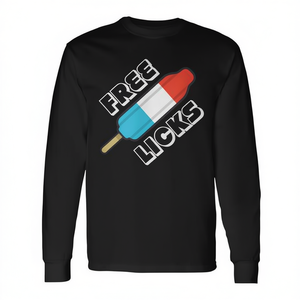 T-shirt a maniche lunghe con grafica Free Licks Popsicle - Product Image 2