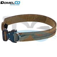 Cinturón Táctico de Seguridad de Lona con Camuflaje Domelco Group, Hebilla de Liberación Rápida, Cómodo, Negro, Poliéster y Nailon, para Trabajo