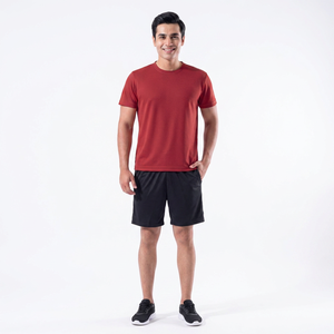 T-shirt Homme Rose Coupe Slim Personnalisé en Mélange Doux 100% Coton – Couche de Base Respirante et Anti-Transpiration - Product Image 1