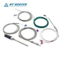 Capteur de température RTD PT100 en acier inoxydable étanche à 3 fils, haute efficacité, personnalisé Hongtai pour réservoir d'eau industriel et CVC