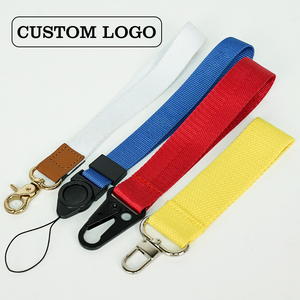 High Quality Popular Promotional Sublimation <b>Polyester</b> Short Wrist <b>Lanyard</b> for Keys Cute <b>Lanyards</b> with logo - Product Image 4
