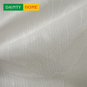 Rideaux en tulle à <span class=keywords><strong>motif</strong></span> <span class=keywords><strong>bambou</strong></span> luxueux et protecteurs contre les UV, 100% polyester, style moderne, ouverture bipartite gauche/droite - Product Image 5