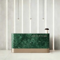 Nouveau modèle 2026 : Comptoir de réception pour salon de beauté et hôtel, en MDF, multifonctionnel, design minimaliste et moderne, personnalisable