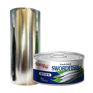 Papel metalizado <span class=keywords><strong>de</strong></span> un solo lado resistente al agua <span class=keywords><strong>de</strong></span> oro rosa para embalaje <span class=keywords><strong>de</strong></span> atún y piruletas Papel <span class=keywords><strong>de</strong></span> transferencia a prueba <span class=keywords><strong>de</strong></span> humedad y película para galletas - Product Image 1