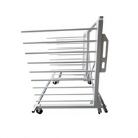 Étagère de séchage pour panneaux de bois à longueur réglable, chariot de rangement accordéon, étagère mobile pour peinture sur porte de placard