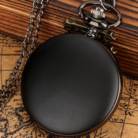 Reloj de Bolsillo Negro con Movimiento de Cuarzo, Diseño de Anime Monkey D. Luffy Sunny Go, para Estudiantes, como Regalo Promocional