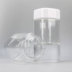 Botella Transparente Cuadrada de Plástico PET de Alta Calidad para Dulces y Frutos Secos, con Tapas de Doble Capa, 300 ml, Novedad 2026 - Product Image 4