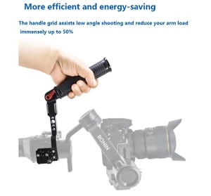 Poignée de montage de poignée de cardan professionnelle poignée vidéo avec plaque de chaussure froide pour stabilisateur DJI <span class=keywords><strong>Ronin</strong></span> <span class=keywords><strong>S</strong></span> SC S3 SC2 - Product Image 4