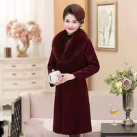 Manteaux d'Hiver 2025 pour Femmes, Manteau en Fourrure de Haute Qualité Longueur Midi, Trench-Coat Femme Épais et Chaud Oversize