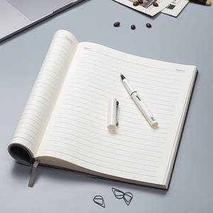 B5 Cuaderno <span class=keywords><strong>grande</strong></span> cubierta de cuero suave literario exquisito simple A4 línea horizontal diario reunión de negocios registro Bloc de notas - Product Image 3