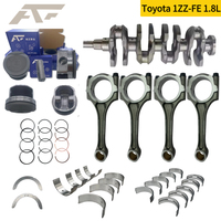 AKF Car Engine 1ZZ 1ZZ-FE Auto Engine Systems Crankshaft Connecting Rod Piston & Rings Bearings Set for TOYOTA Corolla Mr2 1.8L