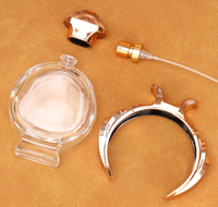 Flacon de parfum en verre transparent de 80 ml avec bouchon à pression, flacon de parfum en verre pour décantation, flacon pulvérisateur, flacon pulvérisateur vide
