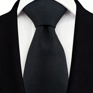 Gravata Masculina de Sarja Tingida em Fio Cor Sólida 8cm de Largura Clássica <span class=keywords><strong>Formal</strong></span> de Negócios de Alta Qualidade com Logotipo Personalizado para Homens - Product Image 5