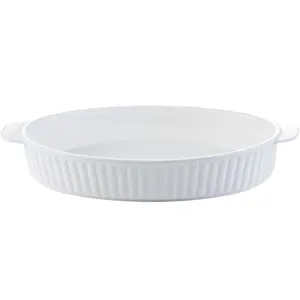 Buffet de cerâmica aquecedor de sopa, utensílios de mesa banhados a ouro, vela retangular de porcelana para aquecer alimentos, assadeira