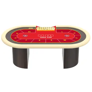 Пользовательский дизайн деревянный покерный стол игорные столы