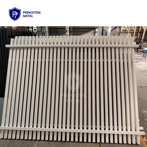 Panneau de clôture en alliage d'aluminium noir OEM et ODM, largeur 2,2 m, revêtement 3D, design moderne pour maisons de jardin - Product Image 3