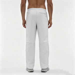 Custom Men Elastic Drawstring Waist Sports Pants Wide Leg Ankle <strong>Zip</strong> <strong>Side</strong> Pocket Lightweight Men Athletic <strong>Trousers</strong> - Product Image 3