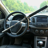Verrou de volant de voiture à double crochet et double barre, vente en gros d'usine