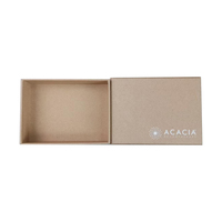 Boîte en papier d'art Recyclable imprimé de conception personnalisée avec base de boîte de gaufrage et emballage de boîte de couvercle