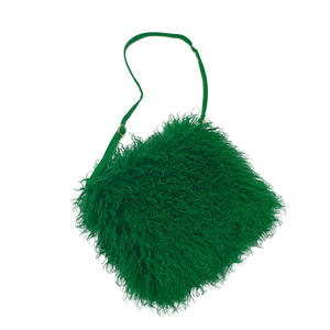 Sac à bandoulière en laine Y2k Viviblook Z1231BG01, sac en fourrure de laine pour la plage, sac à bandoulière en fourrure de laine pour femme - Product Image 5