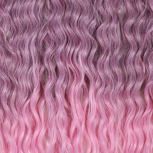 Estensioni per Trecce Sintetiche Ariel Curl Twist Crochet 22 Pollici, Onda d'Acqua, Bionde Arcobaleno Colorate, 60 Ciocche 300g, Permanibili - Product Image 6